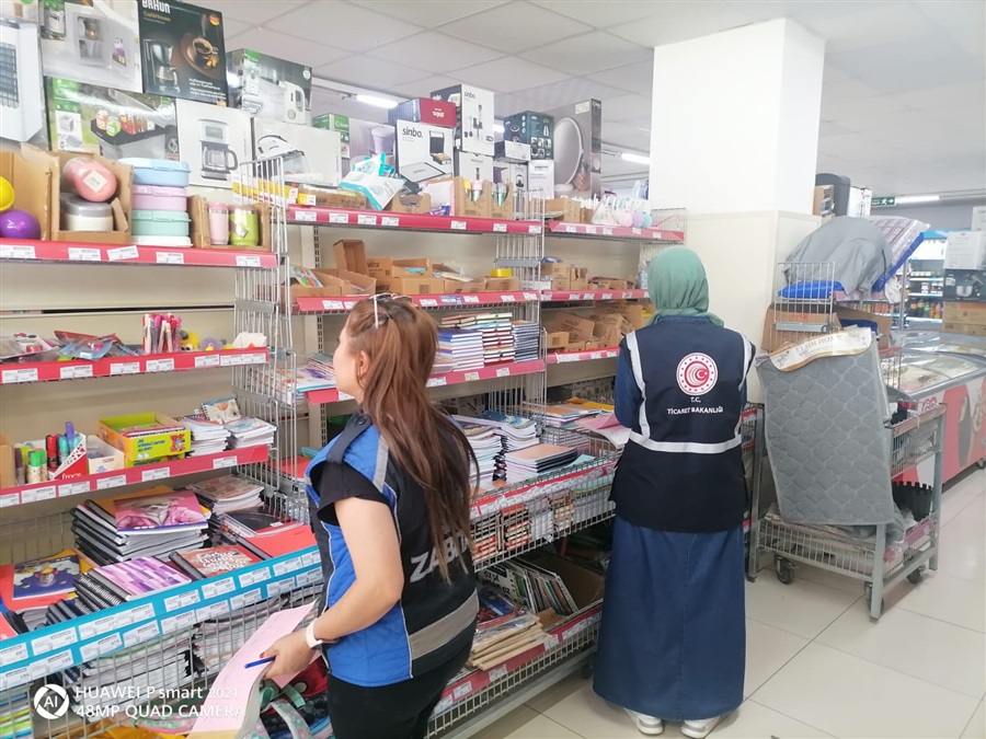 KIRTASİYE VE OKUL ÜRÜNLERİNE YÖNELİK DENETİMLER