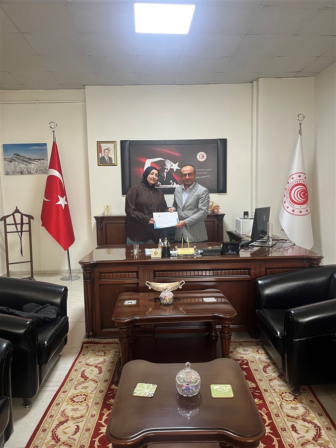 STAJYER ÖĞRENCİMİZ STAJ DÖNEMİNİ BAŞARIYLA TAMAMLADI